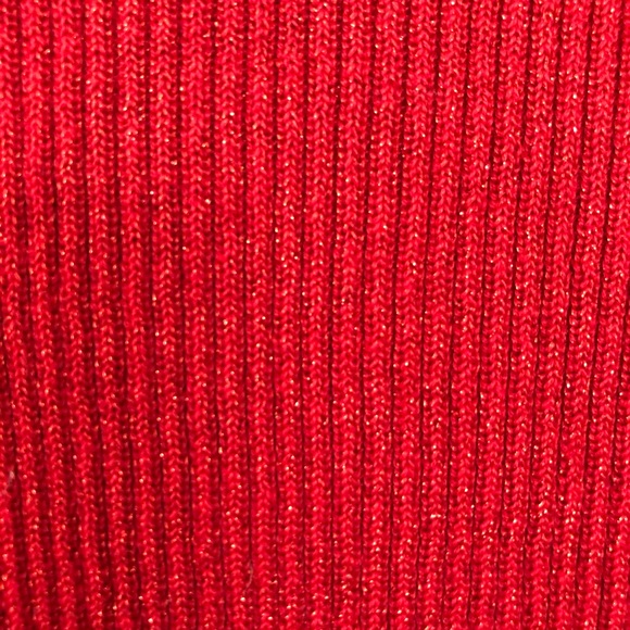 Free People Red French Girl Sweater Mini Dress Red - Picture 5 of 8